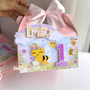 Adorable Bee-Themed Birthday Favor Boxes
