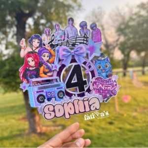K-Pop Demon Hunters Custom Cake Topper