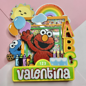 Sesame Street Inspired Cake Topper Shaker