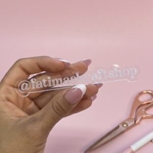 Custom Acrylic Social Media Handle Sign / Personalized Instagram Nameplate