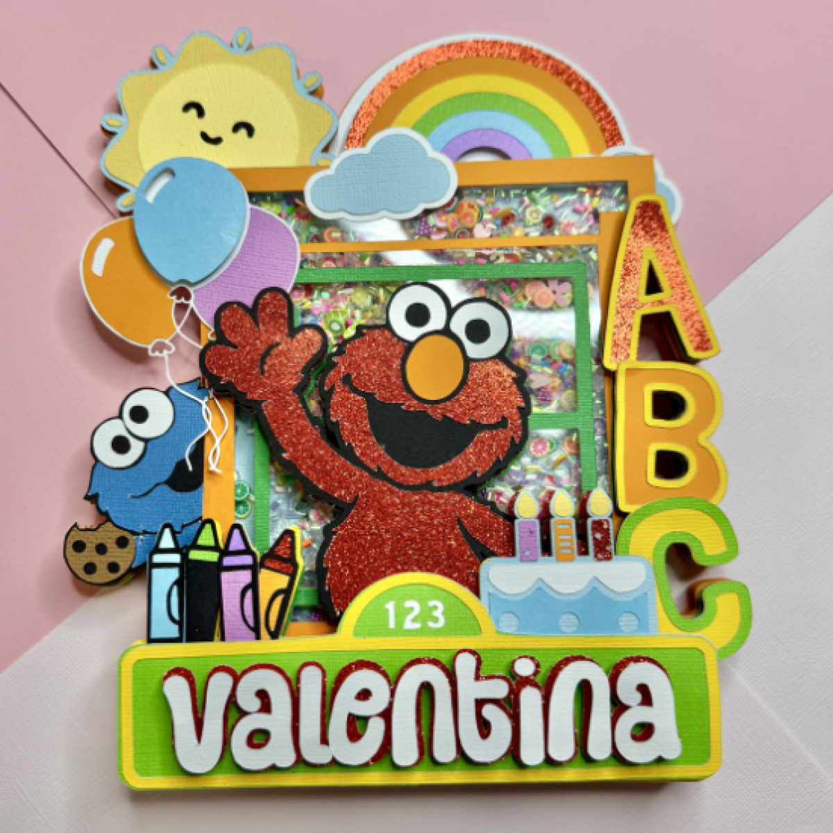 15 – Sesame Street Inspired Cake Topper Shaker – 01